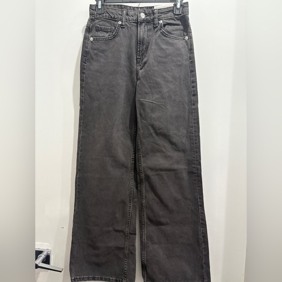 Off black grey wide leg jeans - Picture 3 of 6